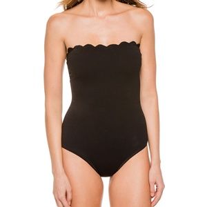 Marysia Antibes Scallop One Piece Bandeau XS